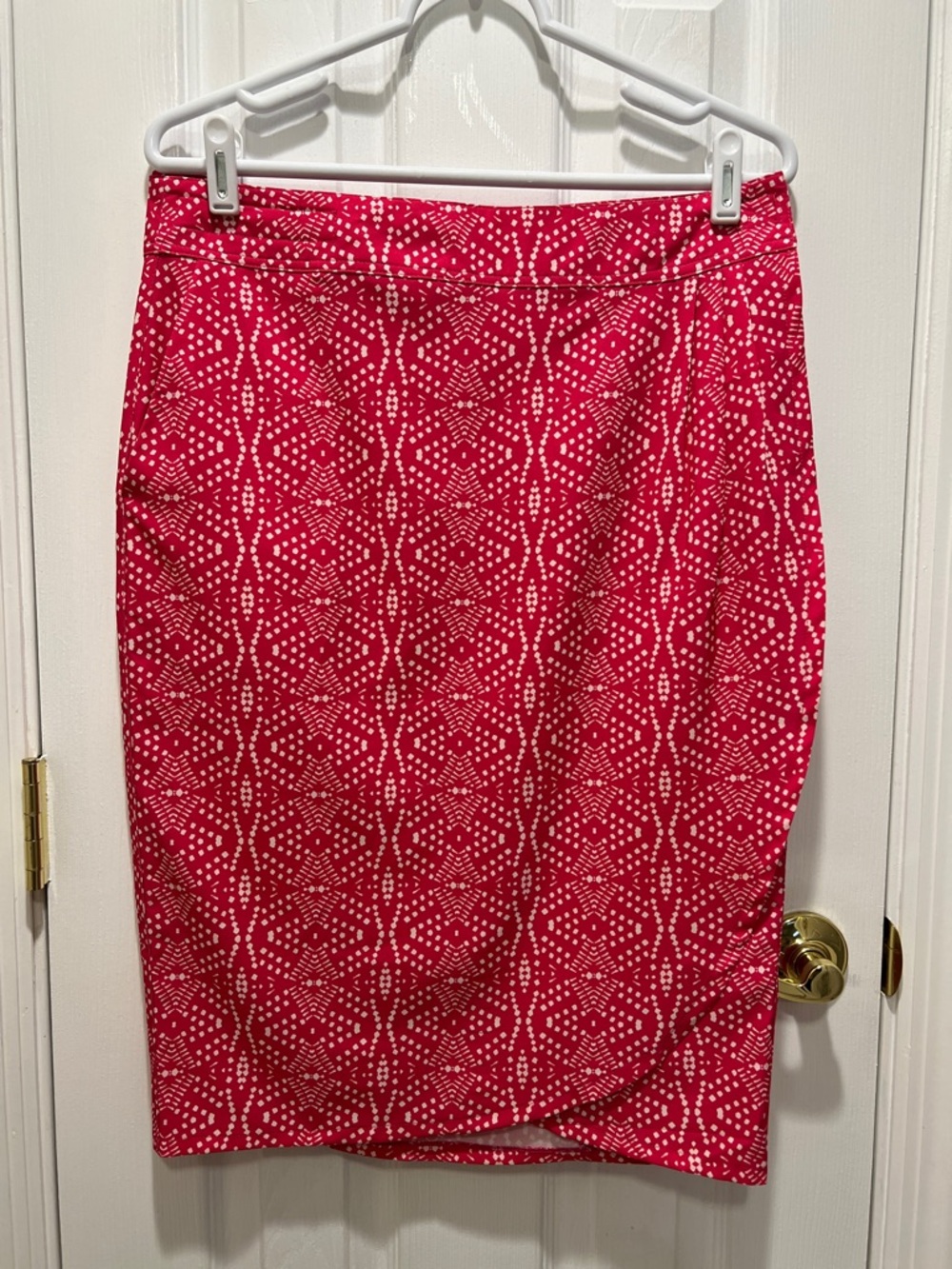 Ripskirt Wrap Skirt Length 3 with pockets, Playa Pink print, size M